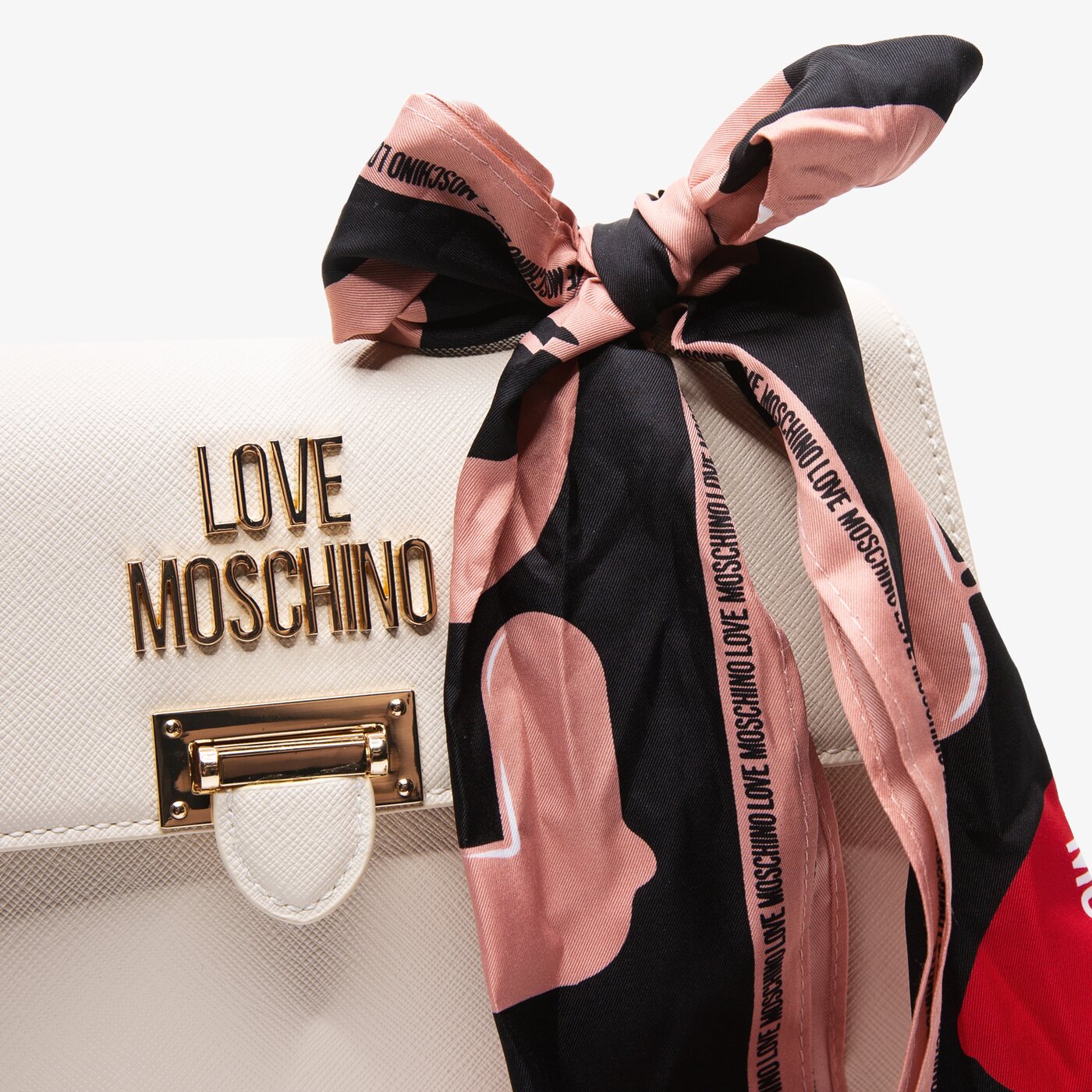 Damska torebka LOVE MOSCHINO TOREBKA THE ICE CREEM SCARF jc4241pp0akg0110 kolor beżowy