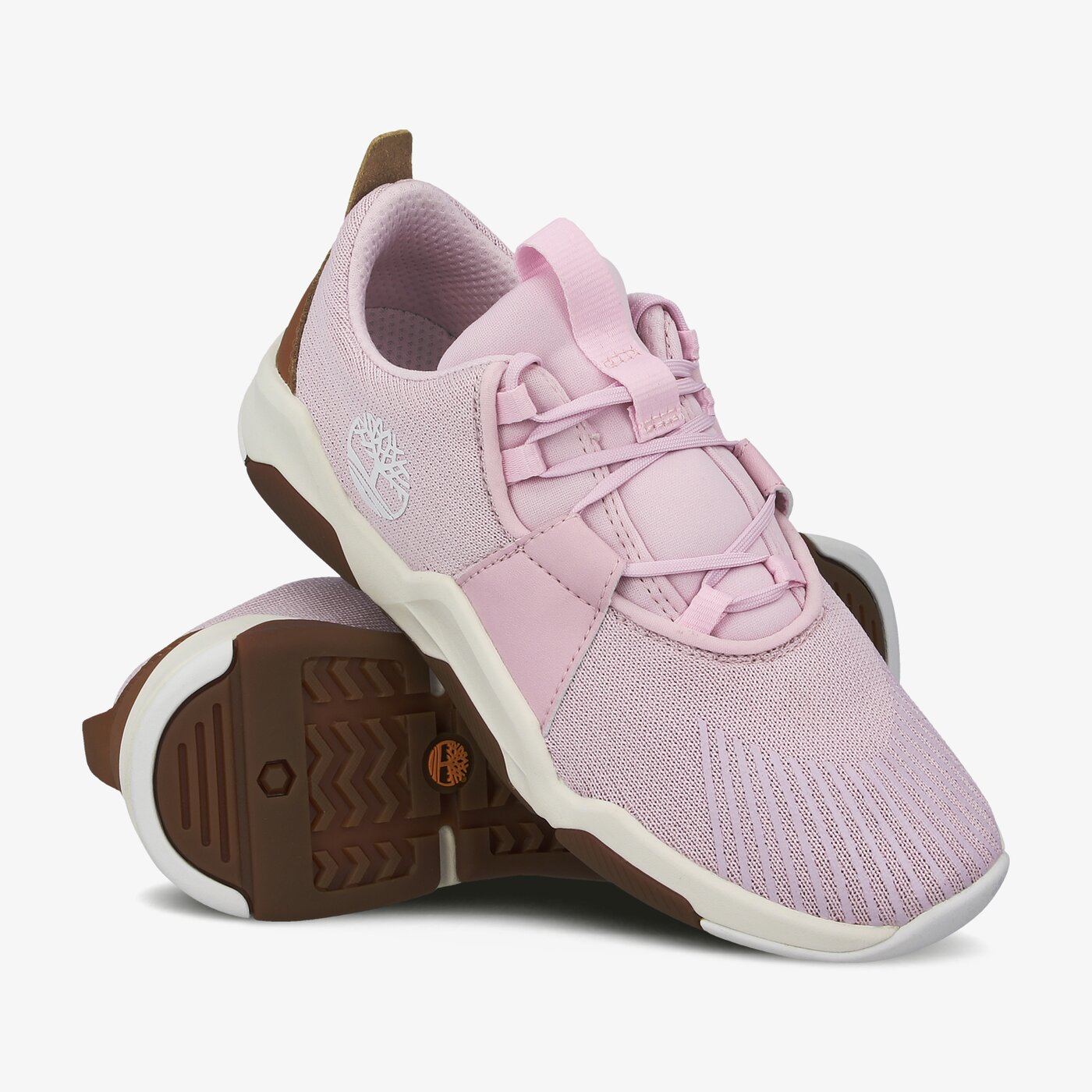 Dziecięce sneakersy (buty) TIMBERLAND EARTH RALLY FLEXIKNIT OX tb0a2ck7x821 kolor różowy