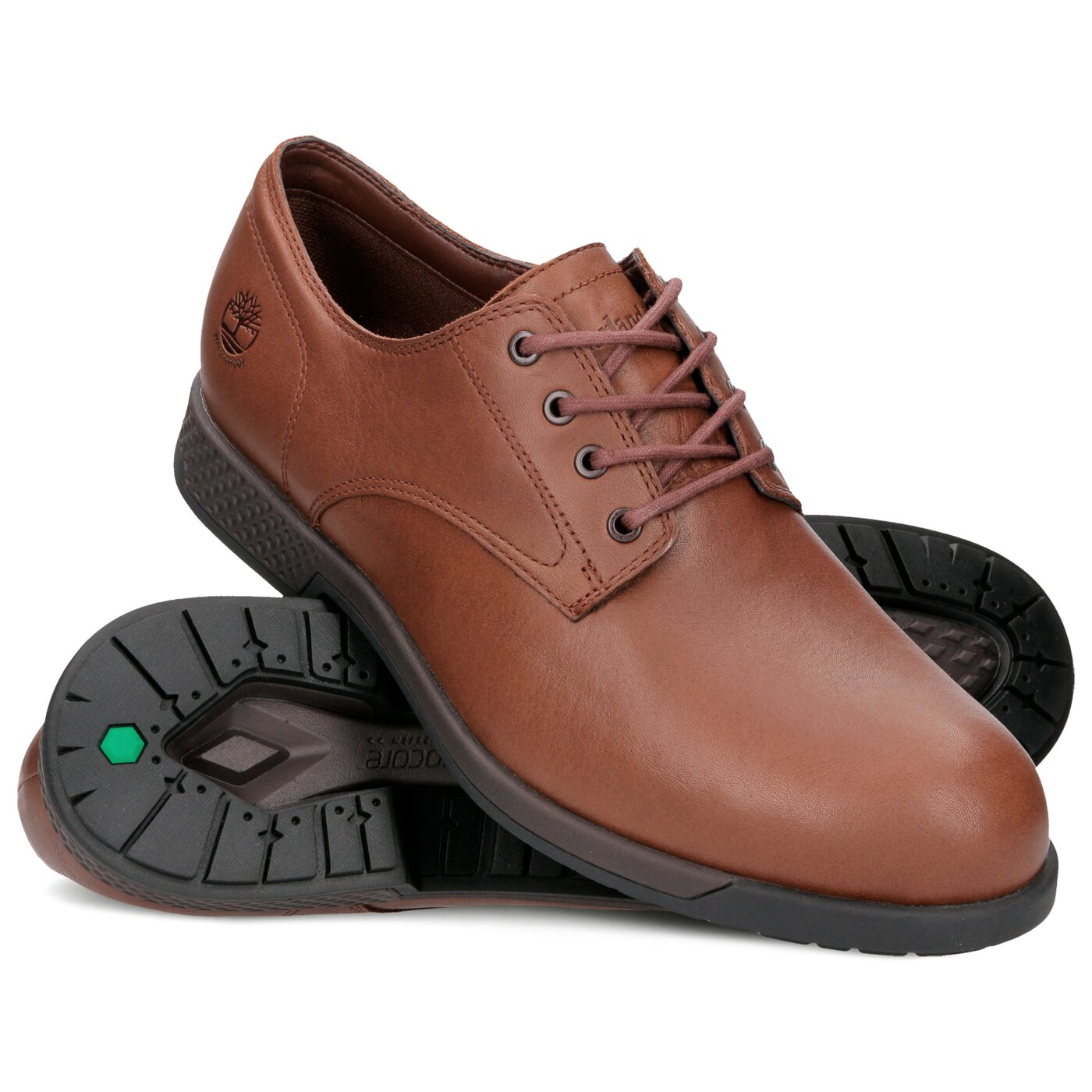 Męskie półbuty TIMBERLAND CITY'S EDGE WP OXFORD ca1vwn kolor brązowy