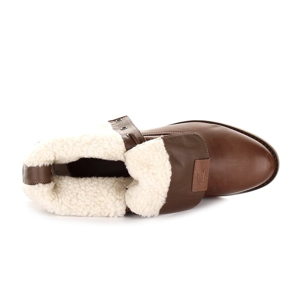 Damskie botki / sztyblety LACOSTE SERENAC 724clw0032078 kolor brązowy