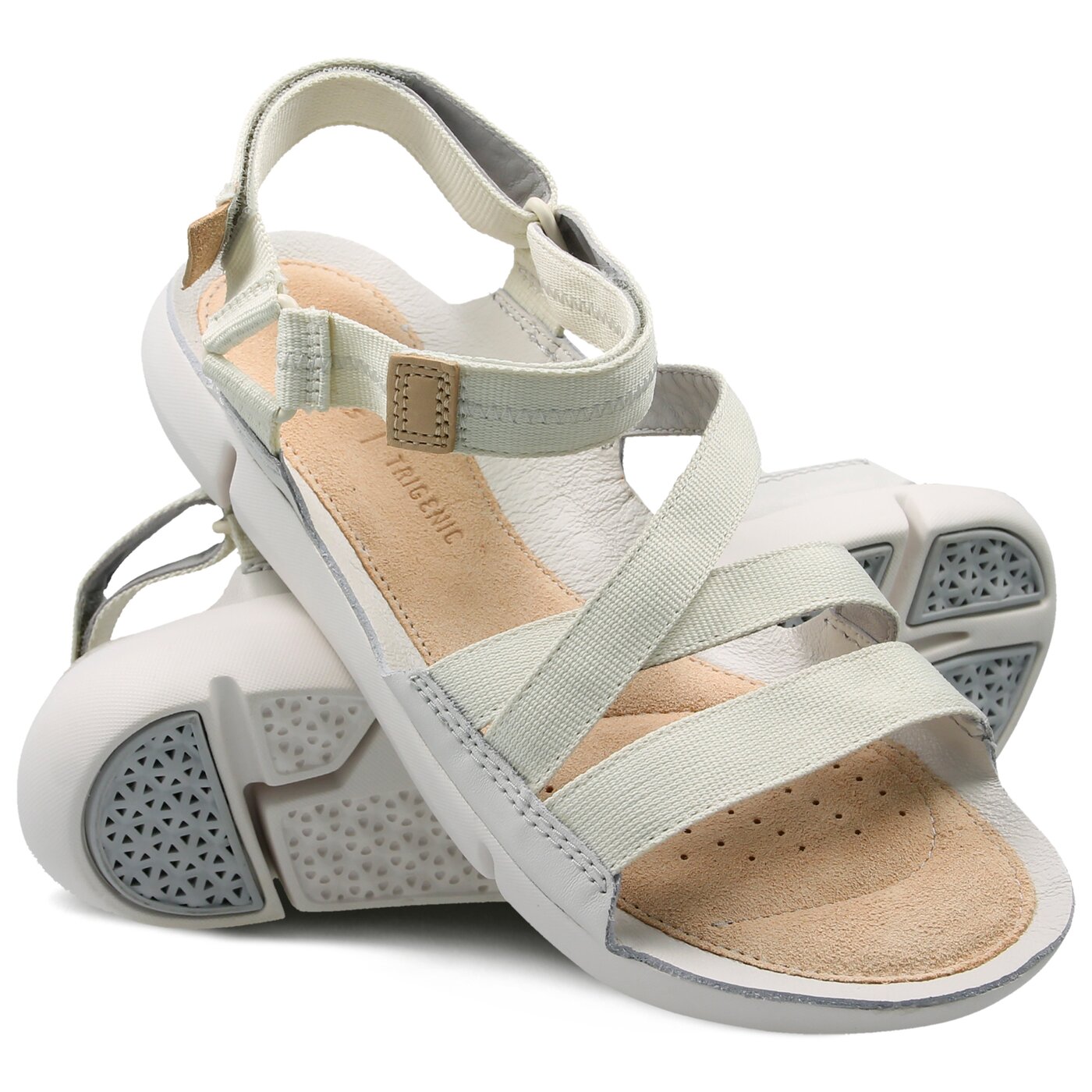 Damskie sandały CLARKS TRI SIENNA 26131112 kolor biały