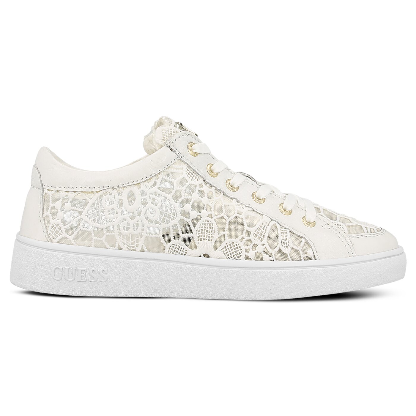 Damskie trampki GUESS GLINNA flgln1lac12white kolor biały