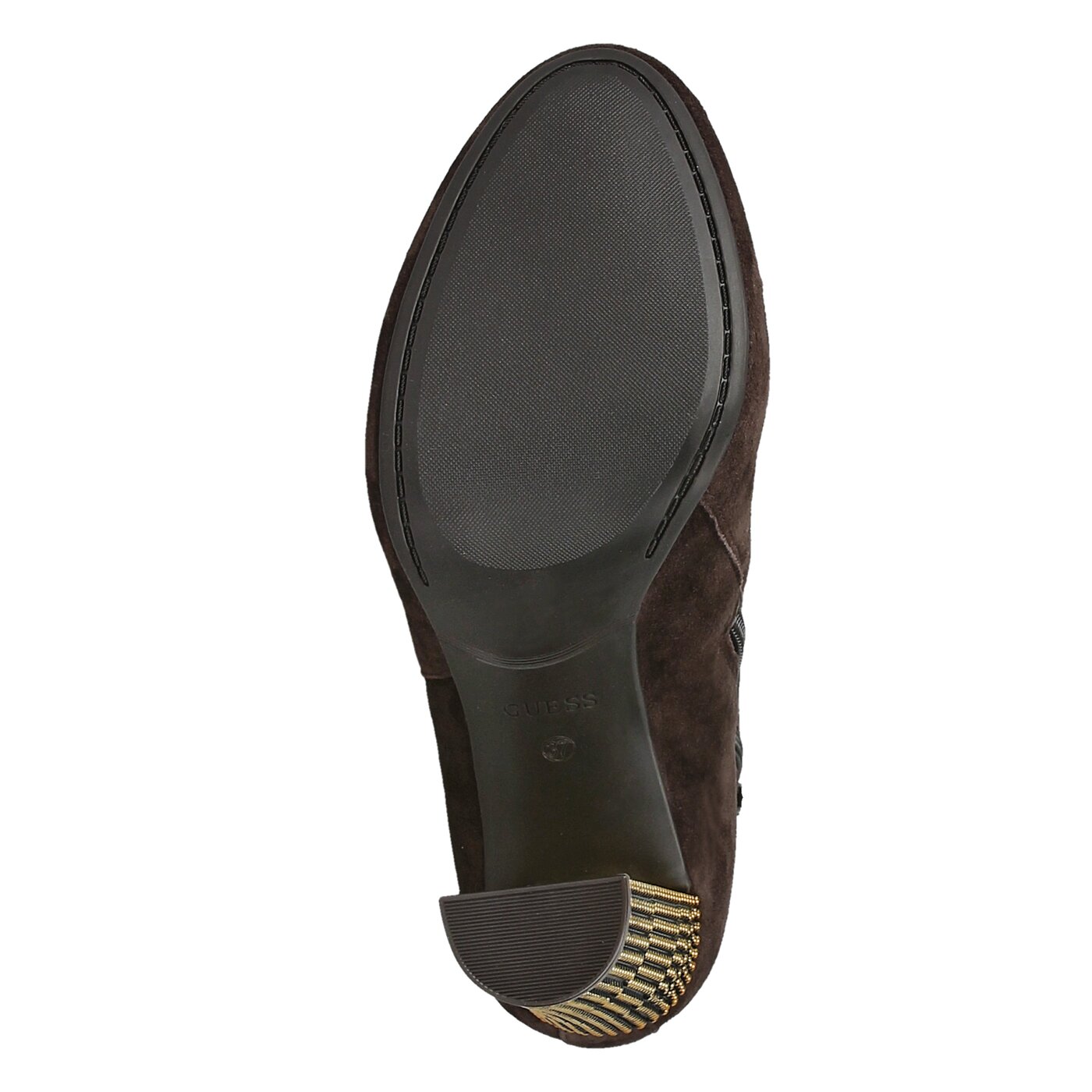 Damskie botki / sztyblety GUESS DODIE fldod3sue10brown kolor brązowy