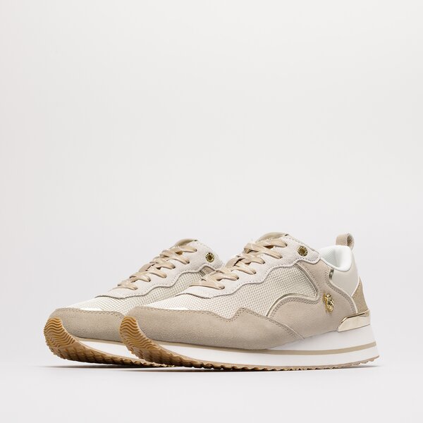 Damskie sneakersy (buty) U.S. POLO ASSN LAYLA layla001w/bei-gol02 kolor biały