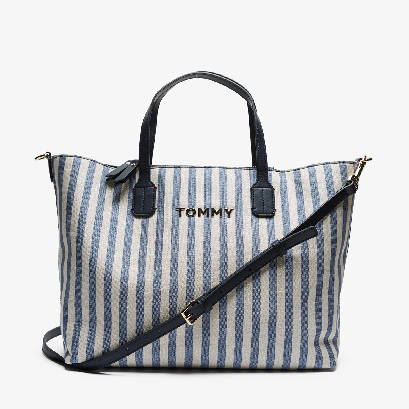 Damska torebka TOMMY HILFIGER TOREBKA ICONIC TOMMY SATCHEL GLITTER aw0aw07042901 kolor multicolor