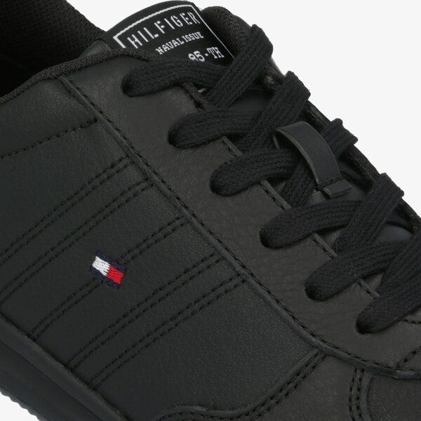 Męskie sneakersy (buty) TOMMY HILFIGER LIGHTWEIGHT LEATHER SNEAKER fm0fm02740bds kolor czarny
