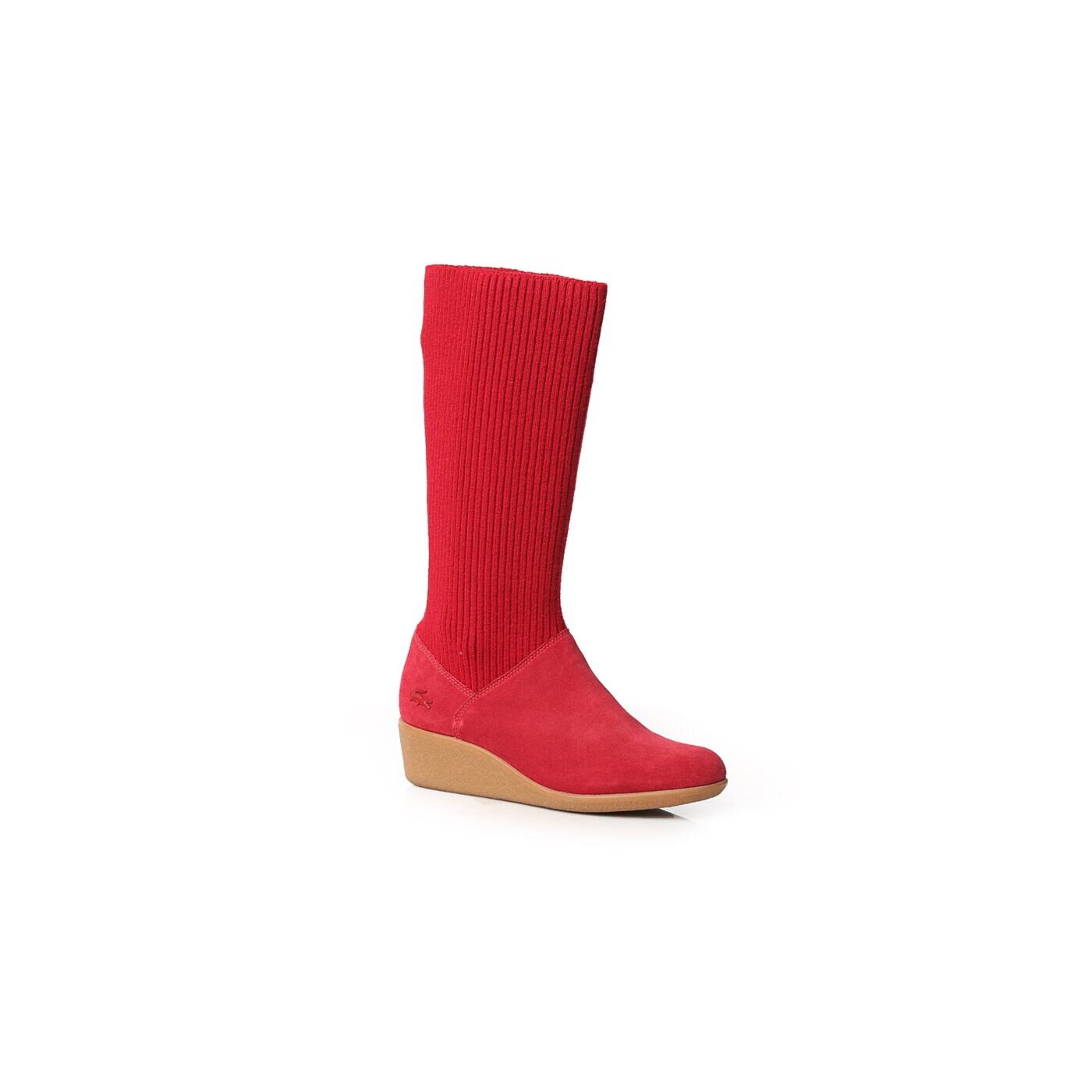 Damskie kozaki LACOSTE BELLEMARE 722clw1191047 kolor czerwony