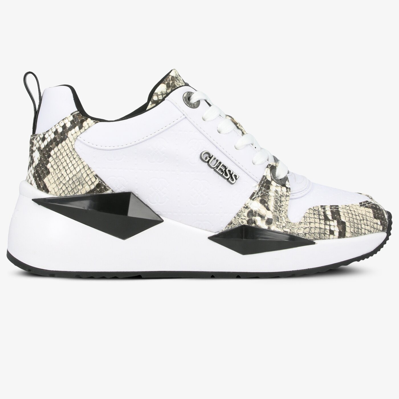 Damskie sneakersy (buty) GUESS TALLYN fl5tlyfal12whibl kolor biały