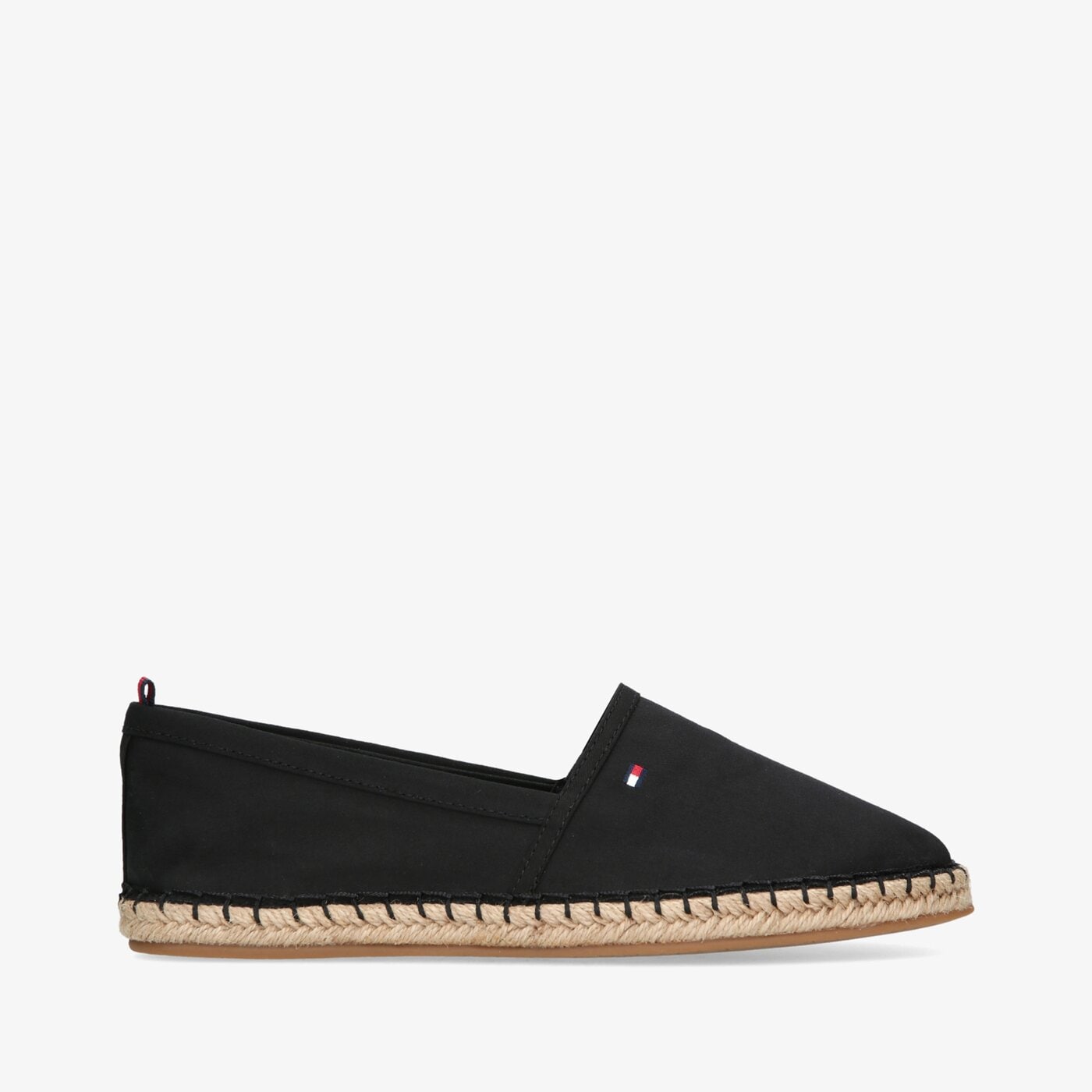 Damskie espadryle TOMMY HILFIGER BASIC TOMMY FLAT ESPADRILLE fw0fw06497bds kolor czarny