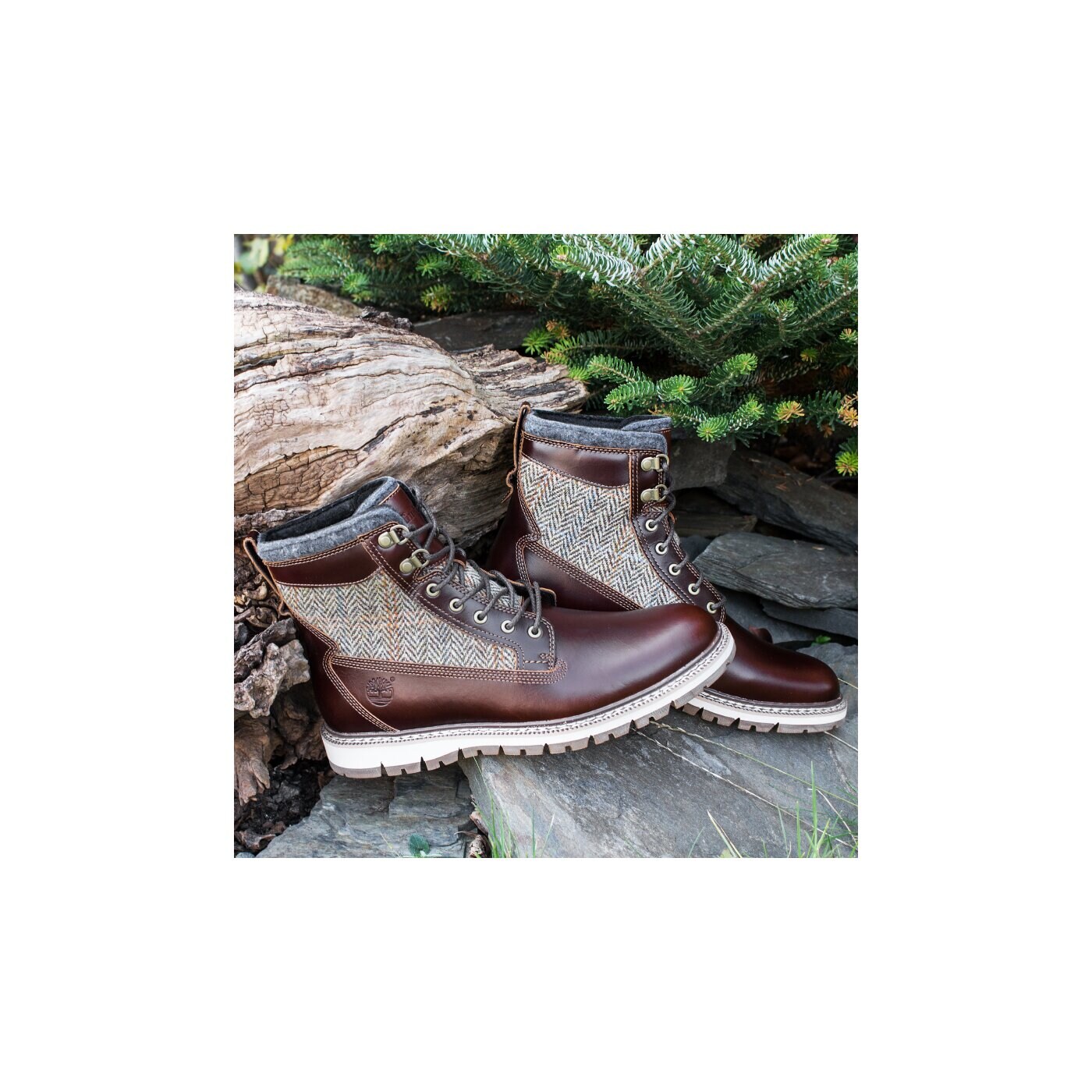 Męskie buty za kostkę TIMBERLAND 6 IN WARM BOOT a123t kolor brązowy