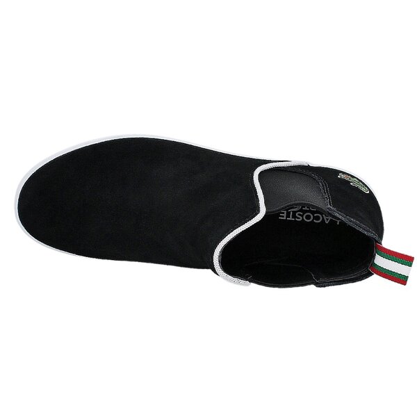 Damskie mokasyny i półbuty LACOSTE ZIANE CHELSEA CRT 728spw101702h kolor czarny
