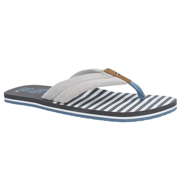 Męskie klapki TOMMY HILFIGER B2285ANKS 9D fm56820934039 kolor szary