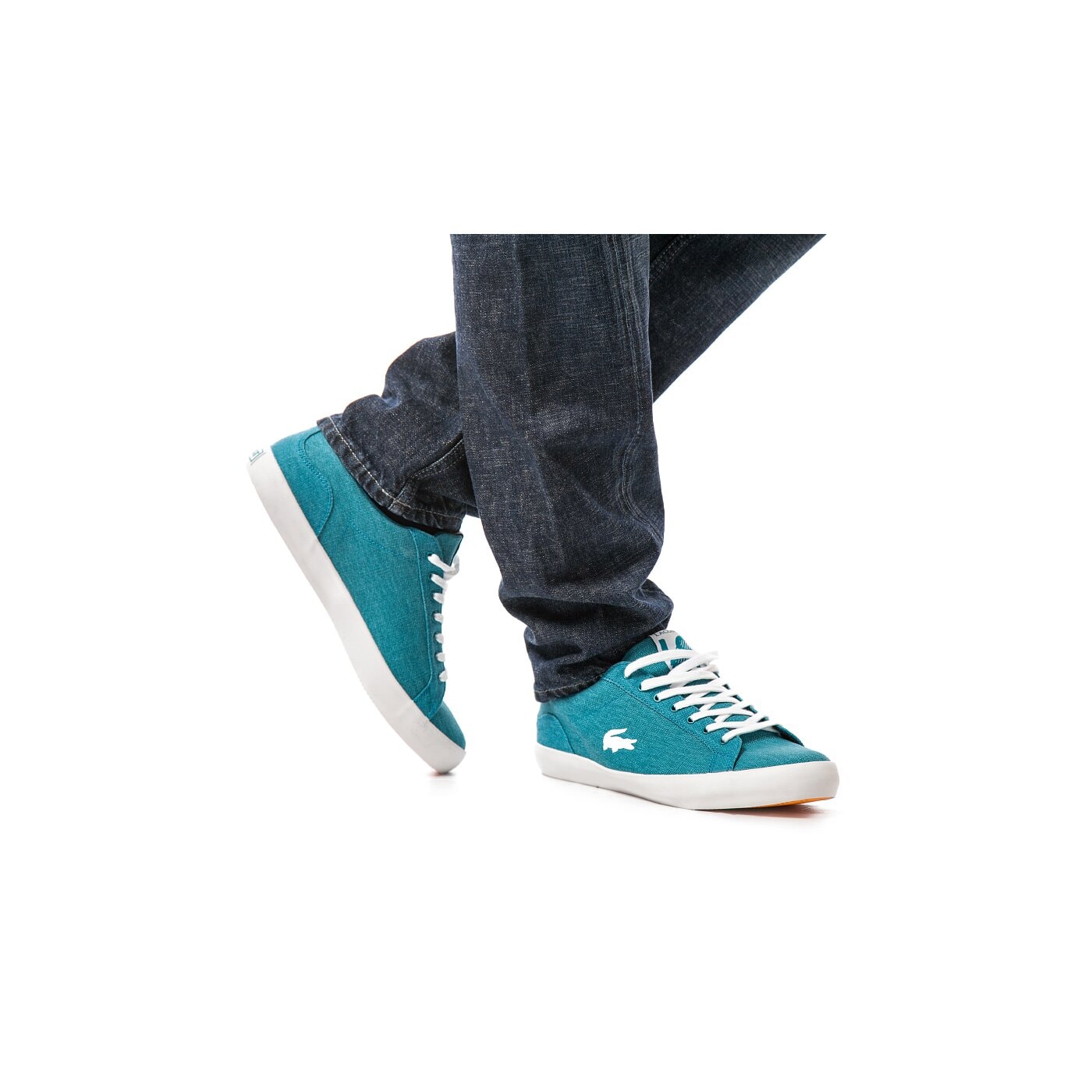 Męskie trampki LACOSTE LEROND WHC  729scm2427bw2 kolor niebieski