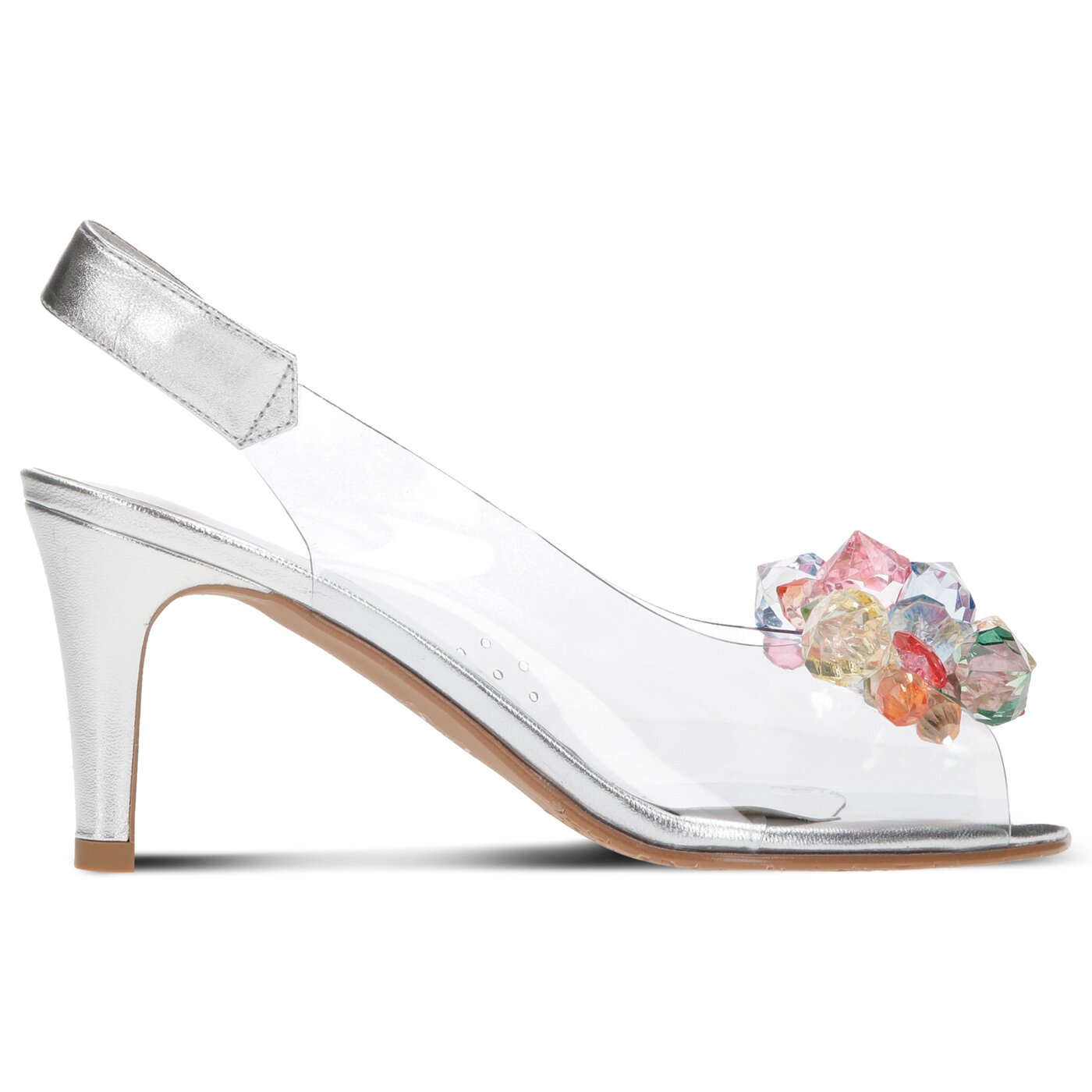 Damskie sandały SYMBIOSIS ARIA SANDALS  sywc1190011 kolor srebrny