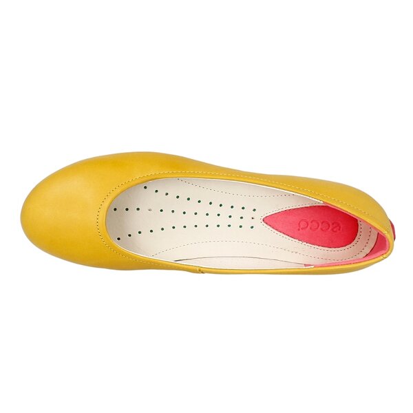 Damskie baleriny (buty) ECCO ANGEL 23903301024 kolor żółty