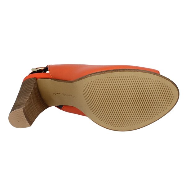 Damskie sandały TOMMY HILFIGER JOAN 1  fw56815492646 kolor pomarańczowy