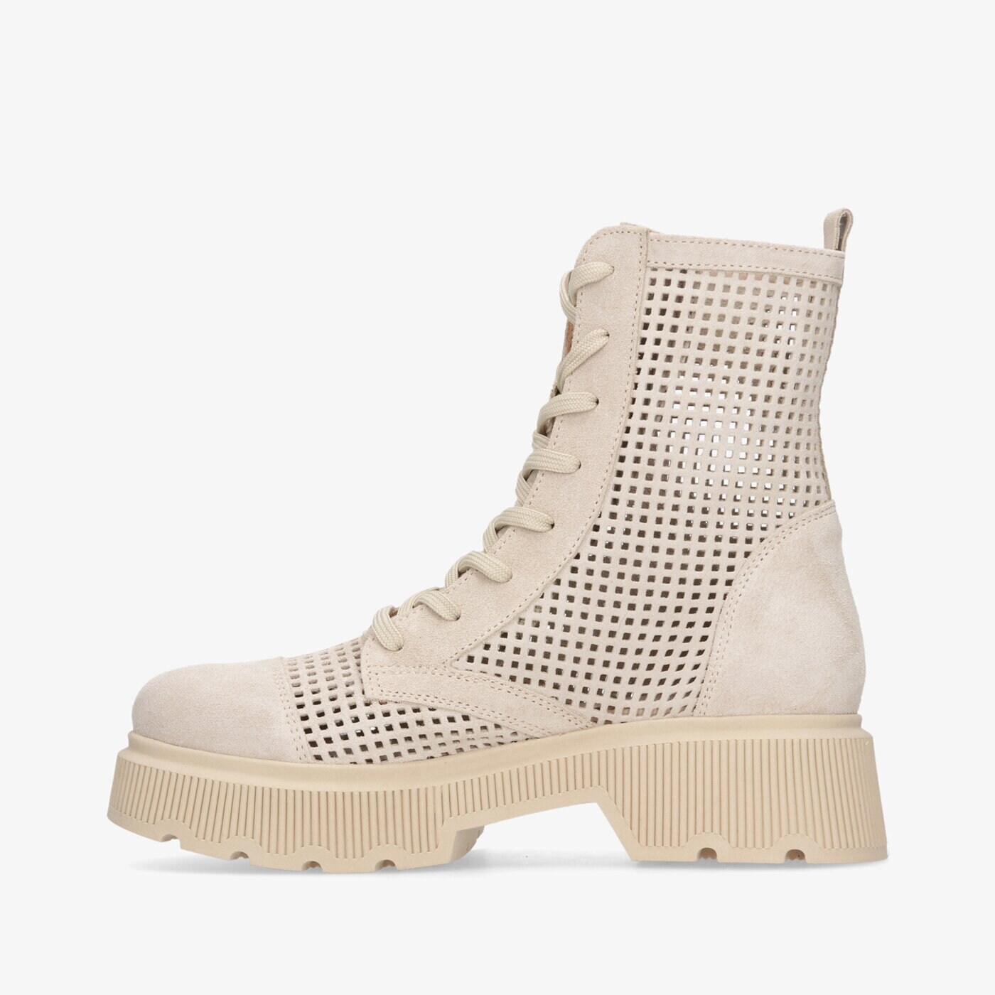 Damskie botki / sztyblety SYMBIOSIS BOOTS KIRA sywc122006 kolor beżowy