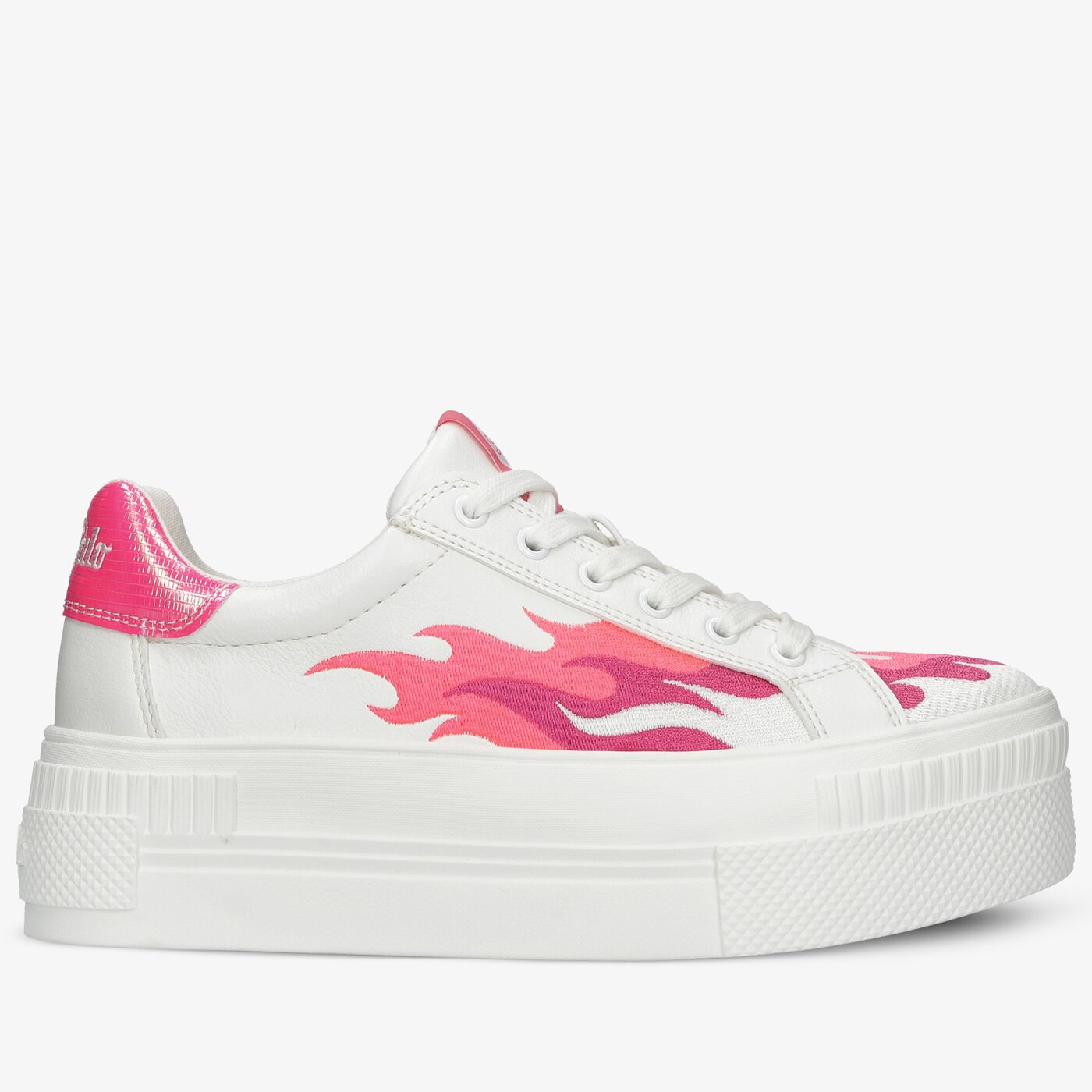 Damskie sneakersy (buty) BUFFALO PAIRED FLAMES 1630479 kolor biały