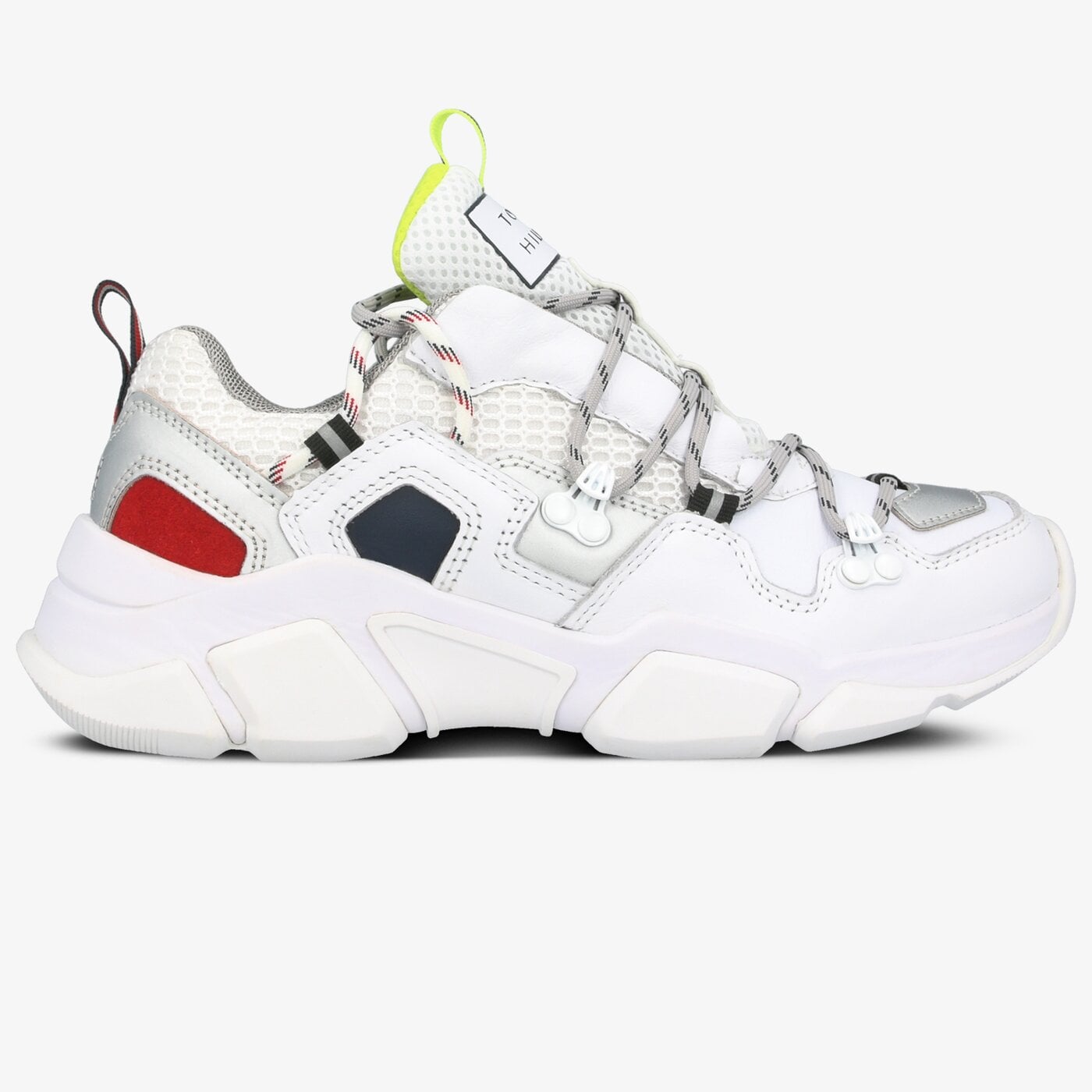 Damskie sneakersy (buty) TOMMY HILFIGER CITY VOYAGER CHUNKY SNEAKER fw0fw04610ybs kolor biały