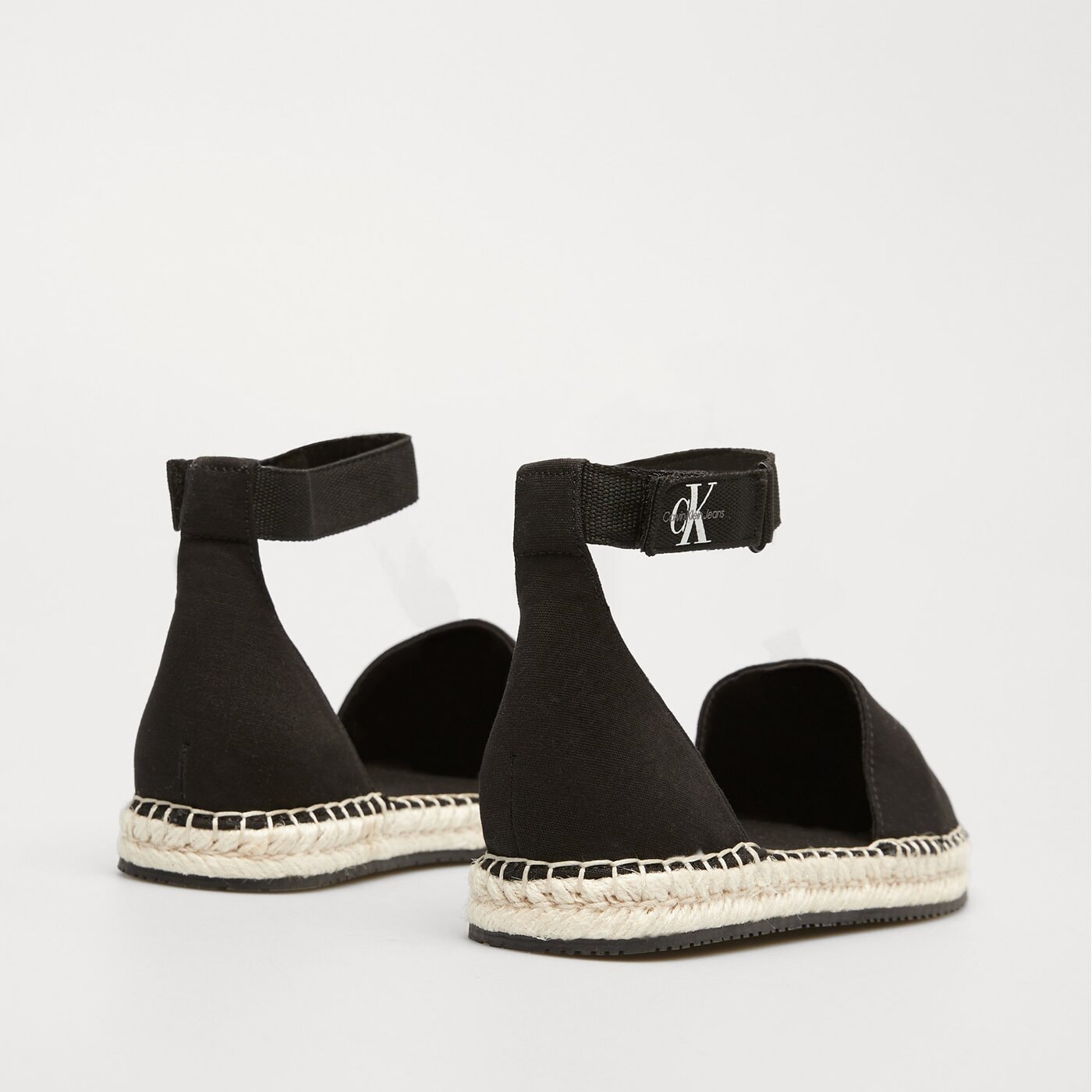 Damskie espadryle CALVIN KLEIN ANKLE ESPADRILLE BTW yw0yw01027beh kolor czarny