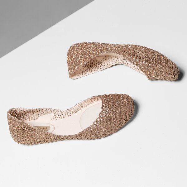 Damskie baleriny (buty) MELISSA CAMPANA PAPEL VII SP AD 3151252326 kolor złoty