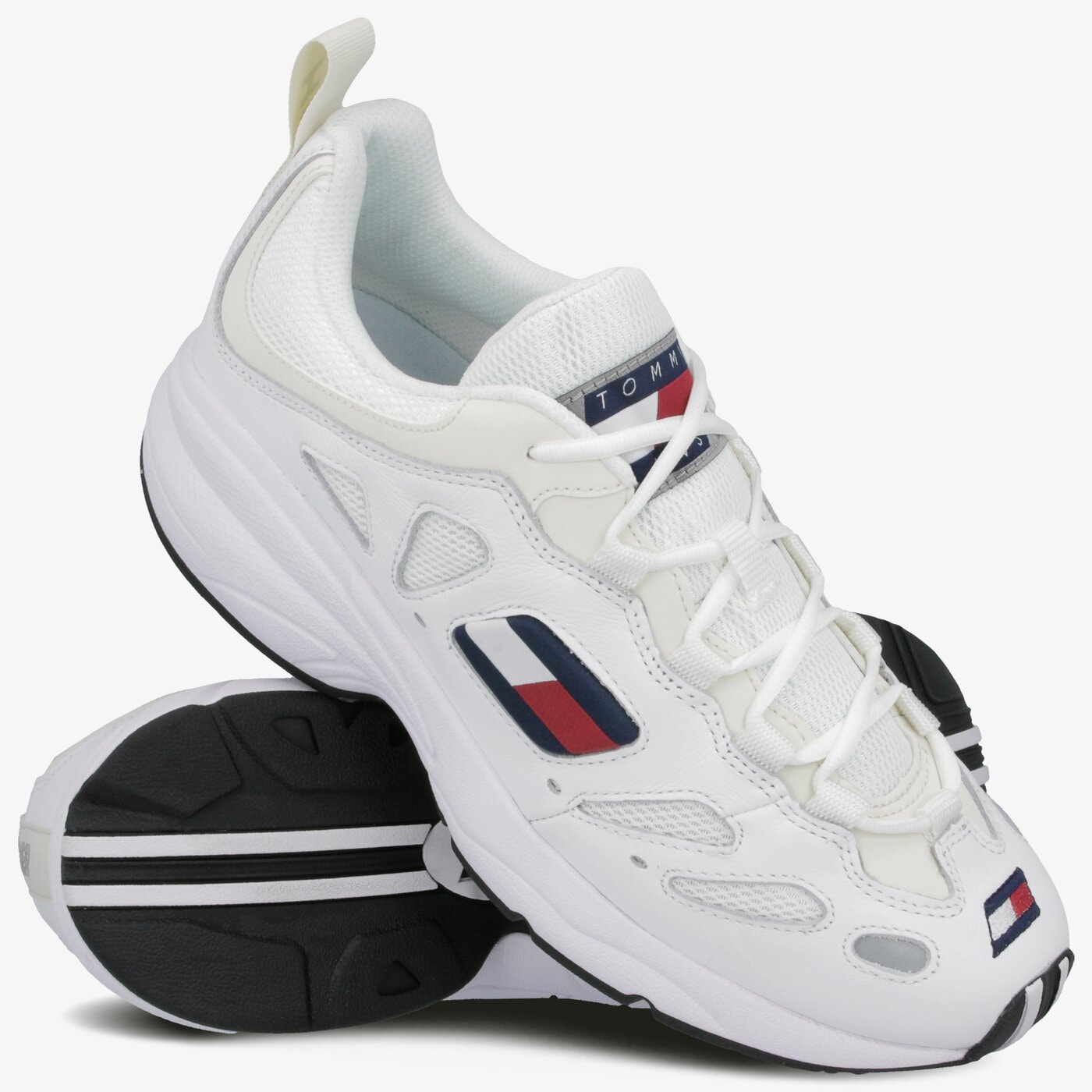 Męskie sneakersy (buty) TOMMY HILFIGER NEVIS 01C2 em0em00344100 kolor biały