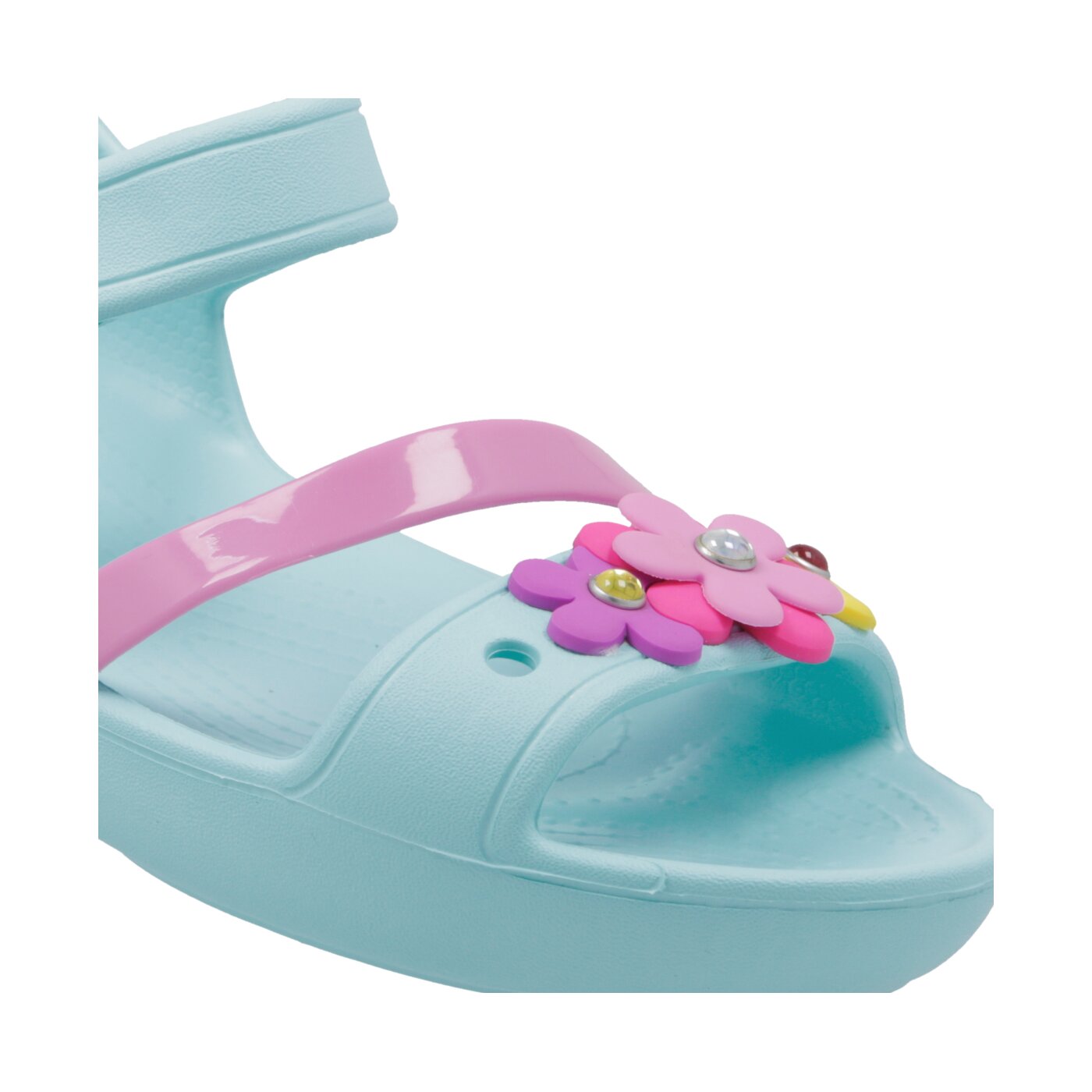 Dziecięce sandały / klapki CROCS LINA CHARM SANDAL K 2055304o9i kolor niebieski