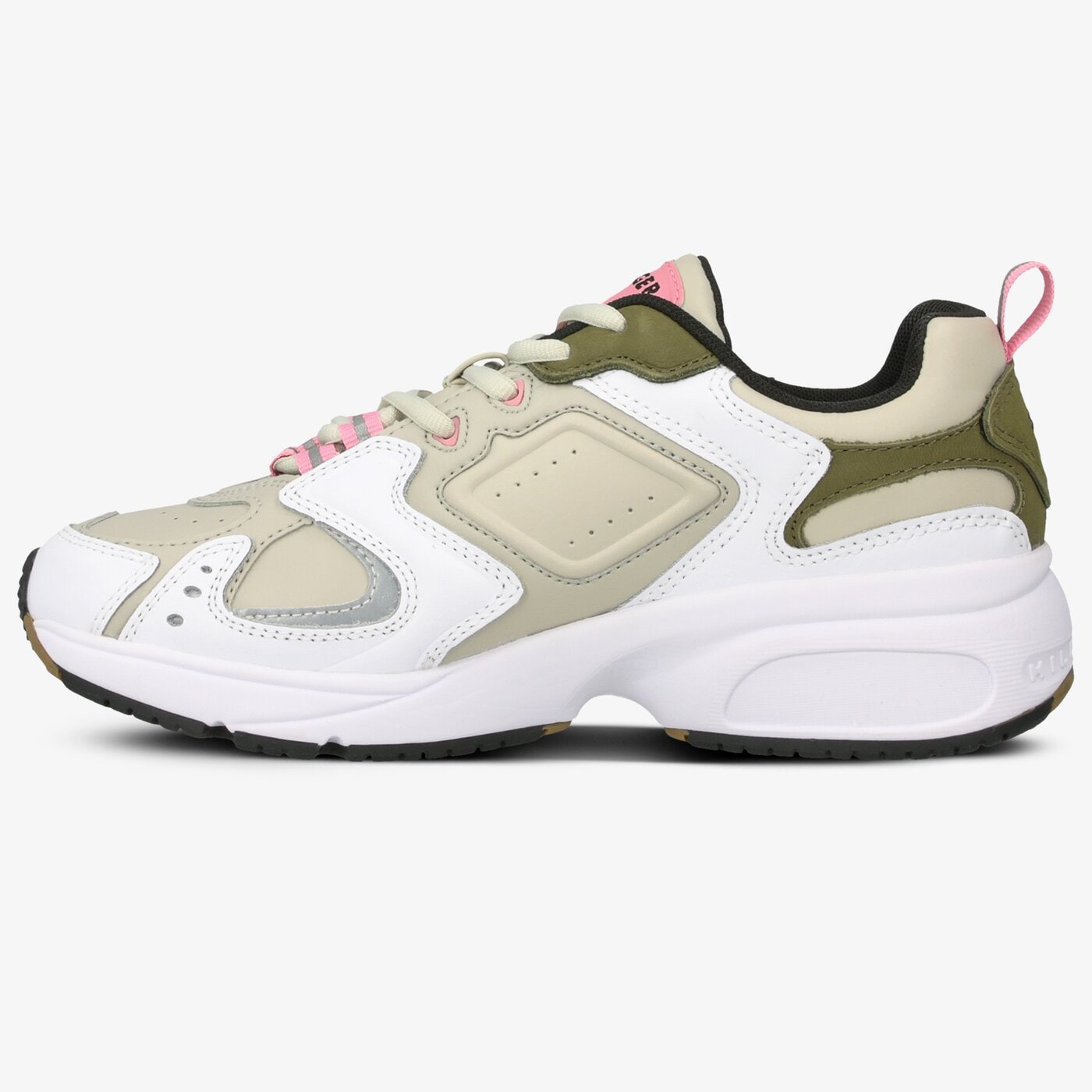 Damskie sneakersy (buty) TOMMY HILFIGER WMNS HERITAGE SNEAKER en0en00721peg kolor khaki