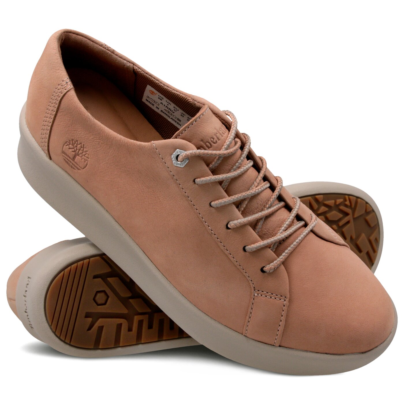 Damskie sneakersy (buty) TIMBERLAND BERLIN PARK OXFORD a1rru kolor różowy