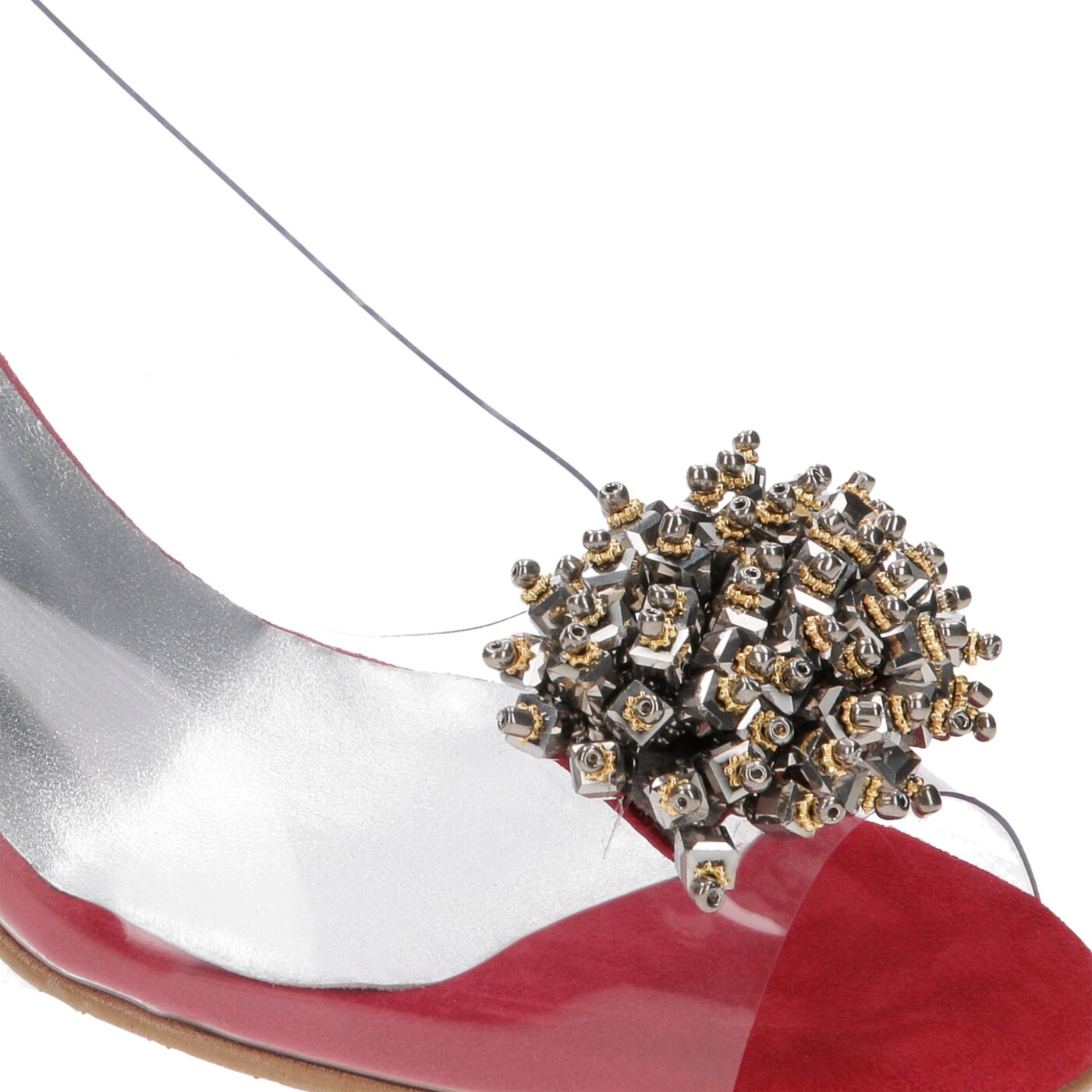 Damskie sandały SYMBIOSIS CARMEN SANDALS  sywc1190021 kolor czerwony