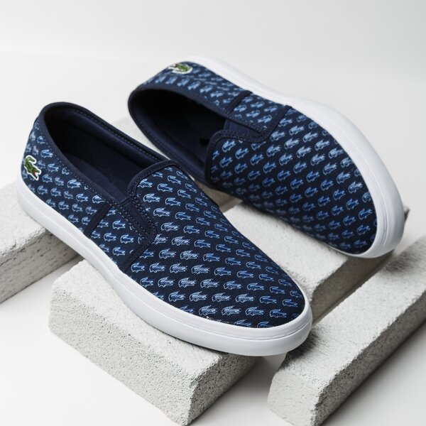Damskie trampki LACOSTE GAZON 118 1 735caw0007nv1 kolor granatowy