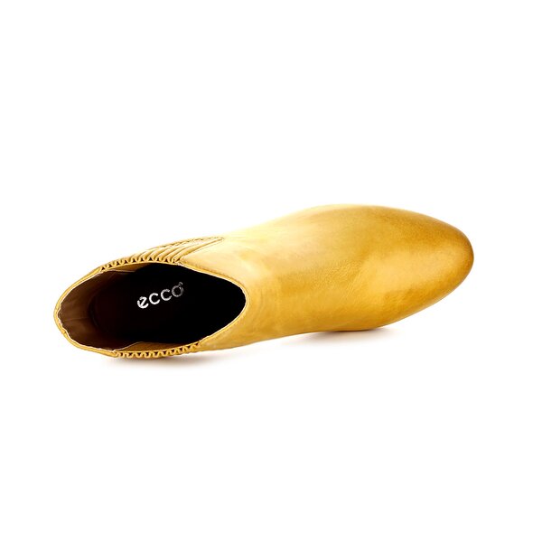 Damskie botki / sztyblety ECCO NAVOI 85 MM 35555302103 kolor żółty