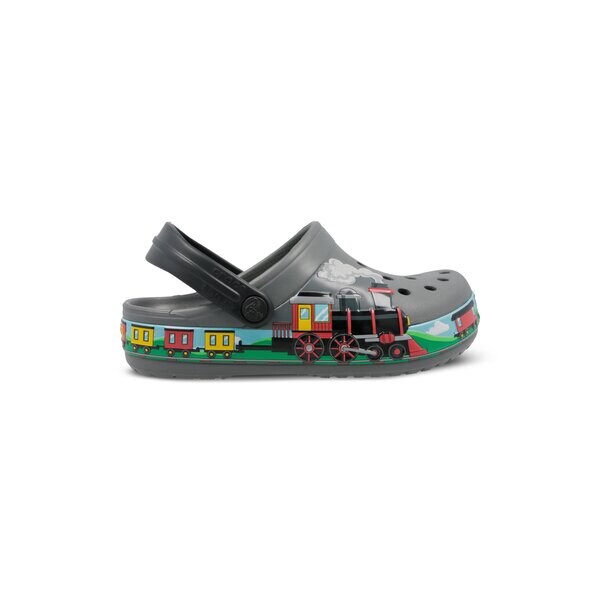 Dziecięce sandały / klapki CROCS CROCFL TRAIN BAND CLOG K 2055160dai kolor szary