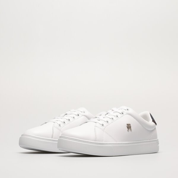 Damskie sneakersy (buty) TOMMY HILFIGER ELEVATED ESSENTIAL COURT SNEAKER fw0fw069650k9 kolor biały
