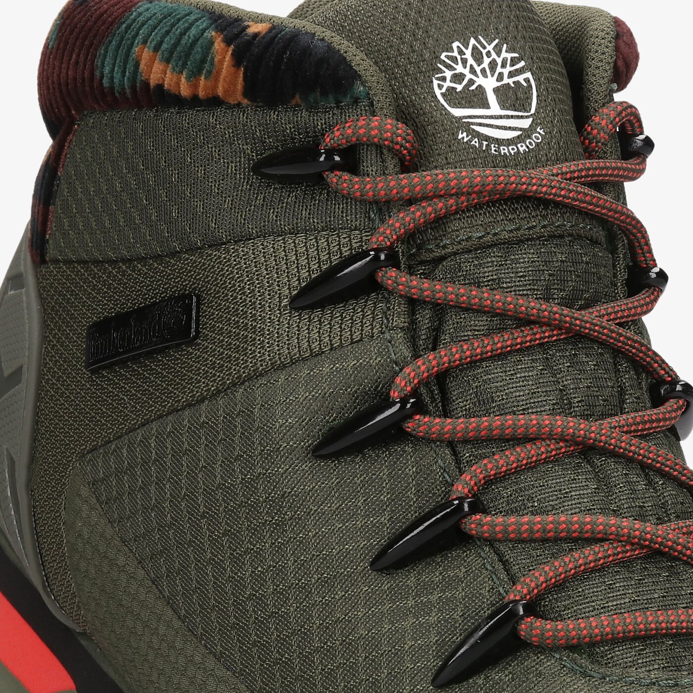 Męskie buty outdoor (trekkingowe) TIMBERLAND EURO SPRINT FABRIC WP tb0a2k7qa581 kolor khaki