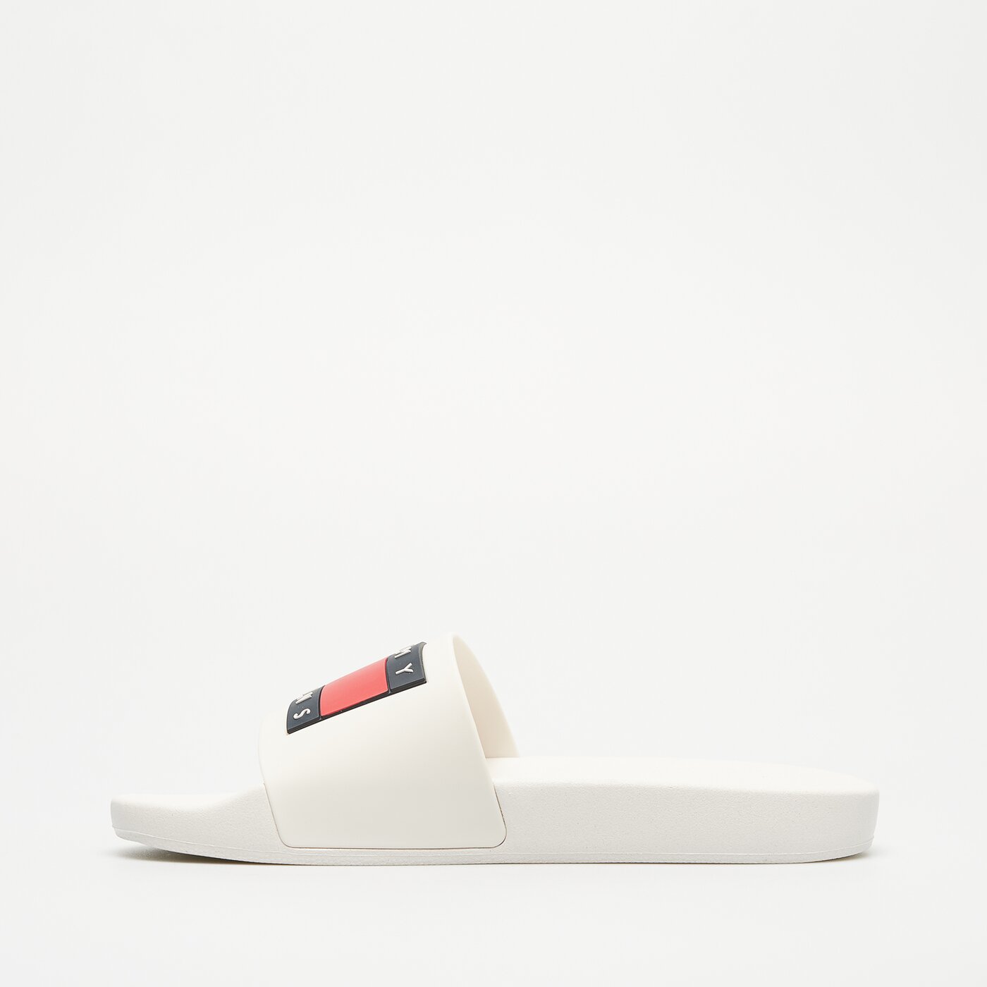 Damskie klapki TOMMY HILFIGER TOMMY JEANS FLAG POOL SLIDE ESS en0en02115tcr kolor biały