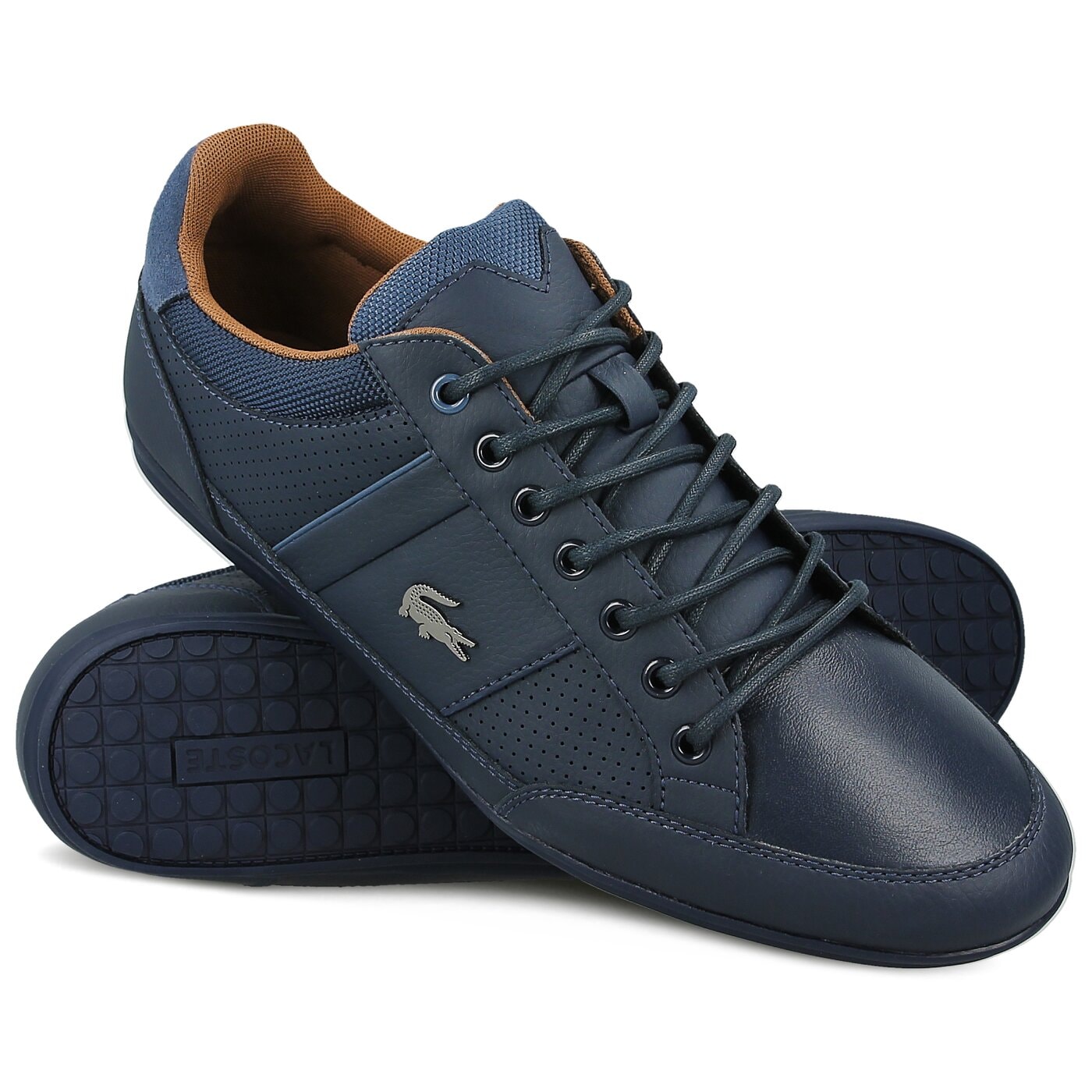 Męskie sneakersy (buty) LACOSTE CHAYMON 317 1 734cam0006nt1 kolor granatowy