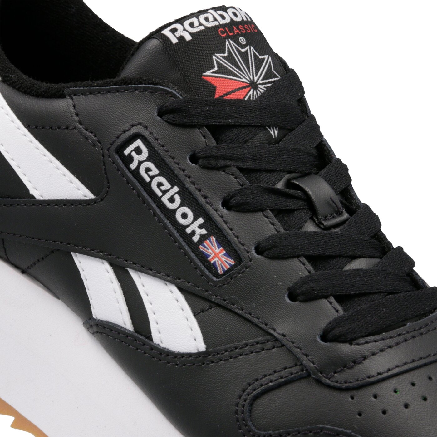 Damskie sneakersy (buty) REEBOK CL LTHR DOUBLE  dv3631 kolor czarny