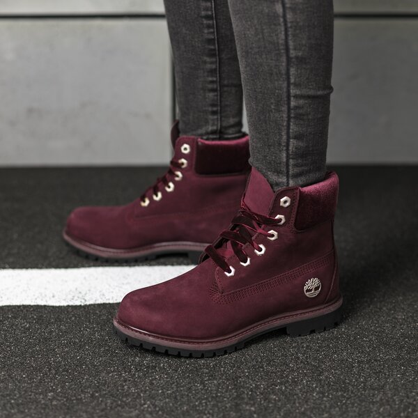 Damskie trapery TIMBERLAND PREMIUM 6 INCH WP BOOT a1kc1 kolor bordowy