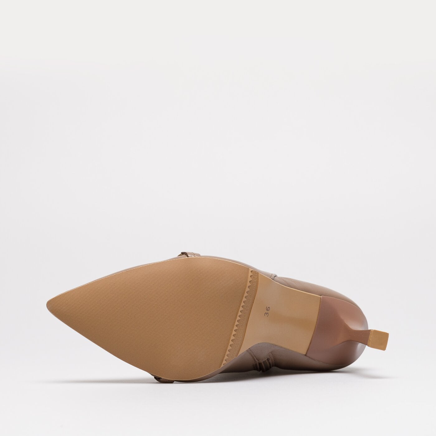 Damskie botki / sztyblety SYMBIOSIS ANDREA HIGH HEELS sywc222004 kolor beżowy