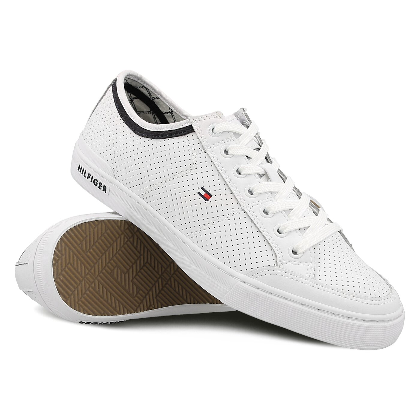 Męskie trampki TOMMY HILFIGER H2285ARRINGTON 5A fm0fm00552100 kolor biały