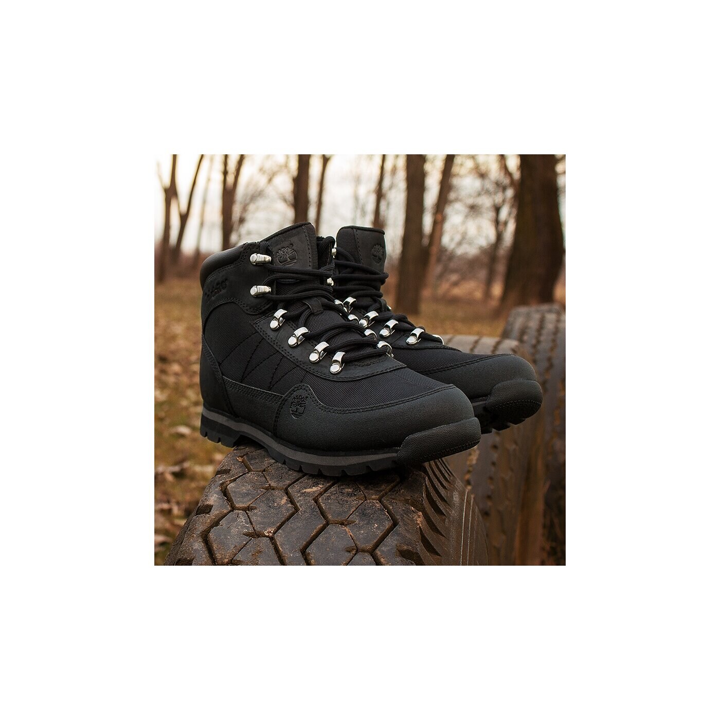 Męskie buty outdoor (trekkingowe) TIMBERLAND EURO HIKER FTB 6656a kolor czarny