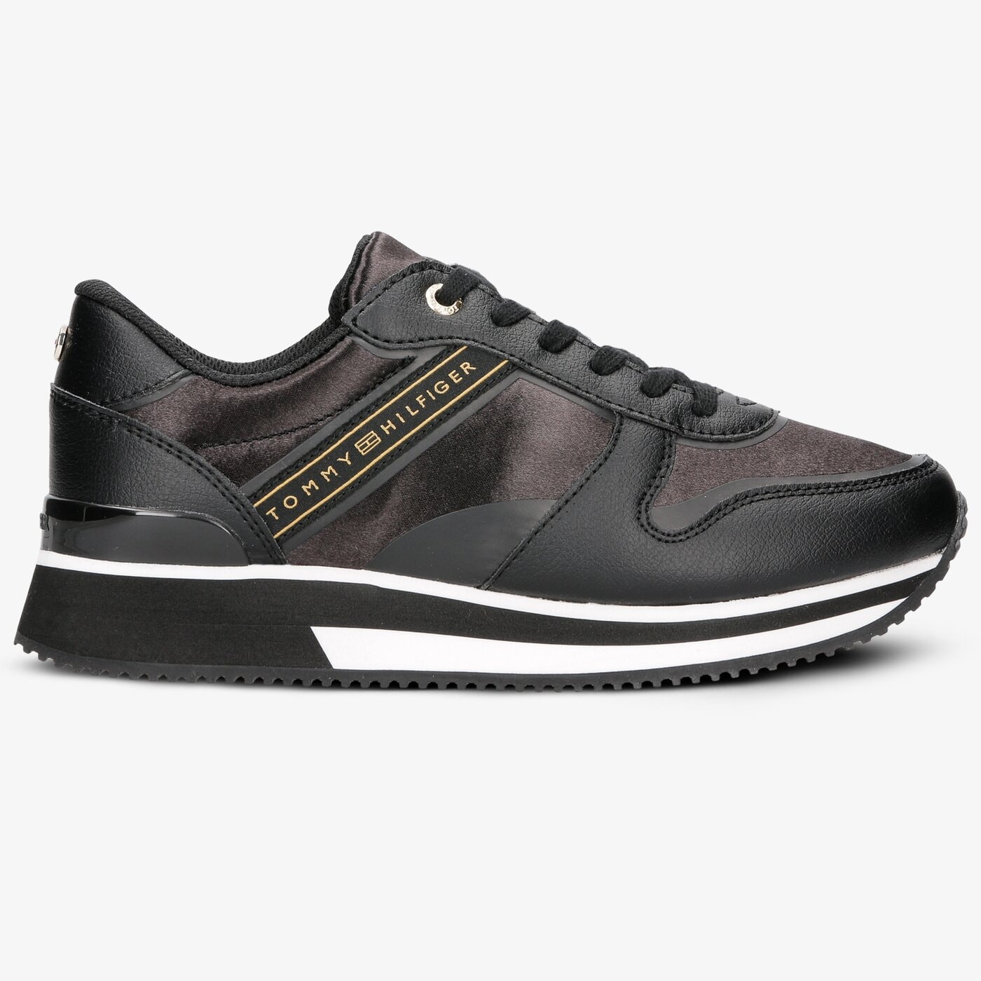 Damskie sneakersy (buty) TOMMY HILFIGER MIXED ACTIVE CITY SNEAKER fw0fw04177990 kolor czarny