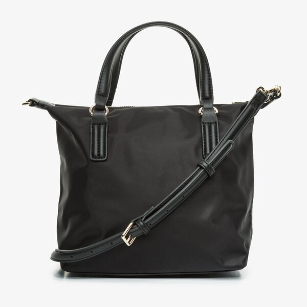 Damska torebka TOMMY HILFIGER TOREBKA POPPY SMALL TOTE aw0aw09697bds kolor czarny