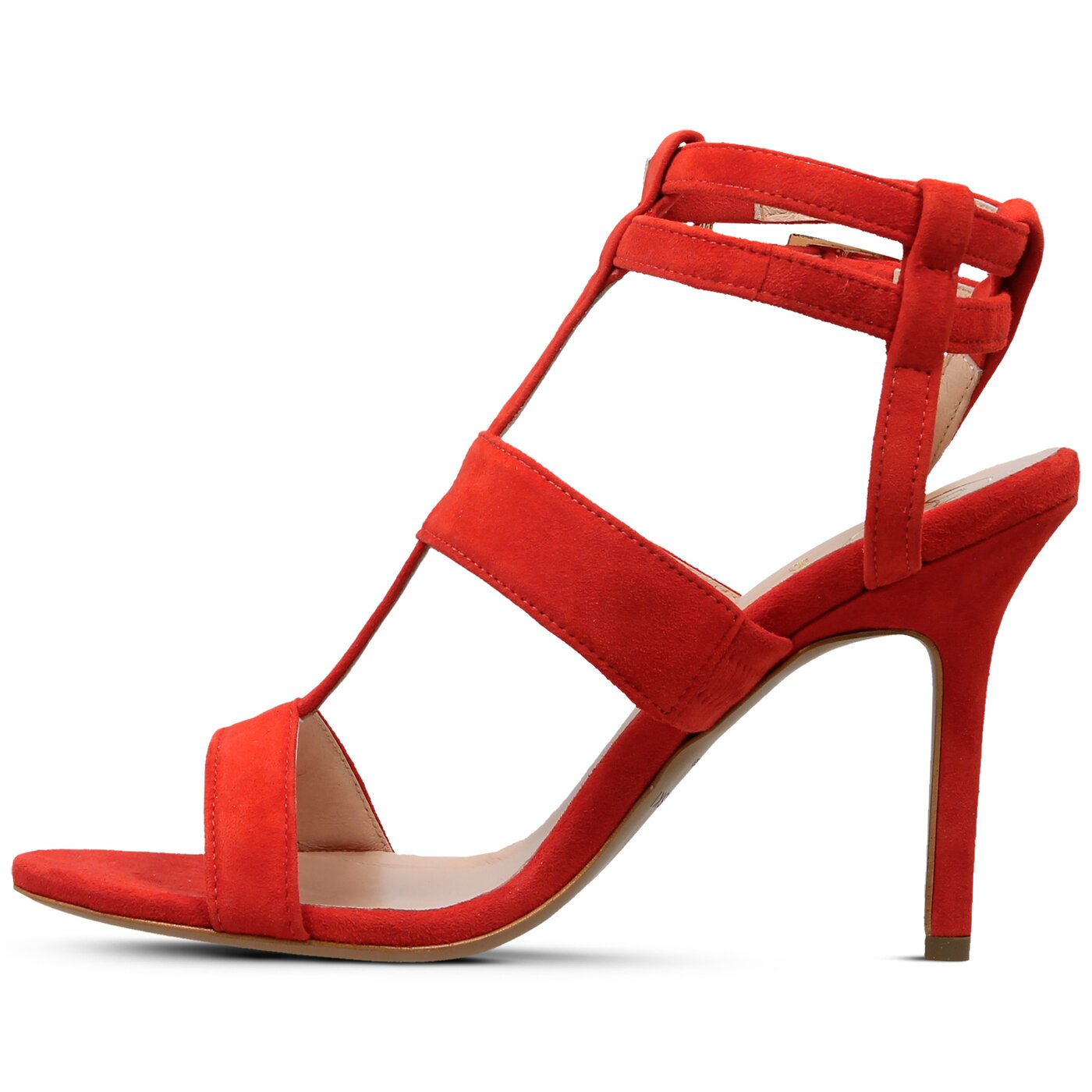 Damskie sandały BALDOWSKI SANDAŁY NA OBCASIE w00353/3436/001 kolor czerwony