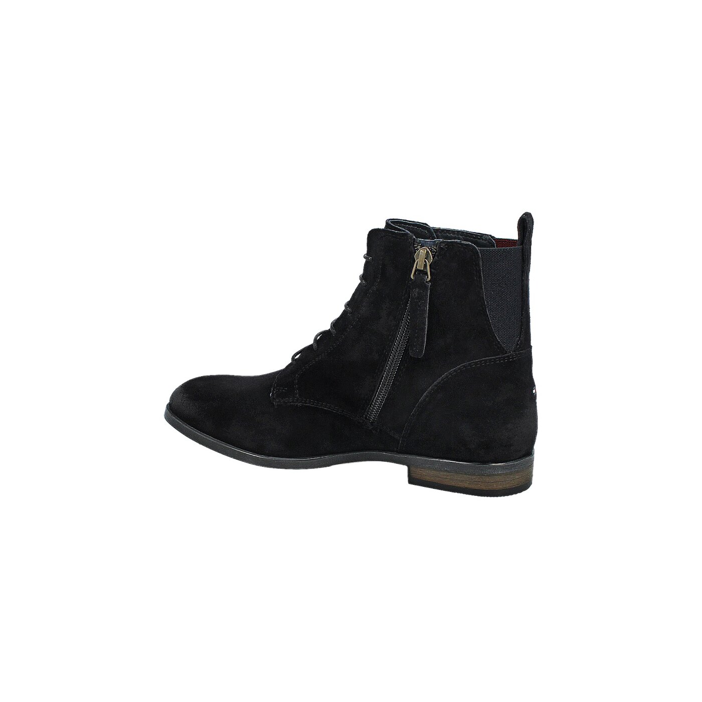 Damskie botki / sztyblety TOMMY HILFIGER BILLIE 12B  fw56817616403 kolor granatowy