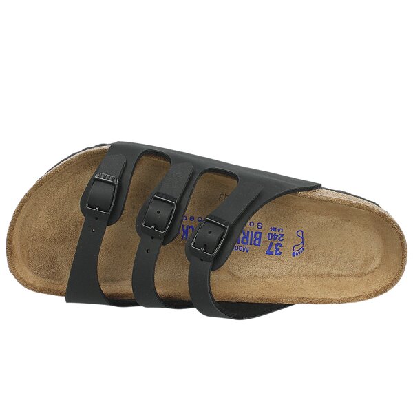 Damskie klapki BIRKENSTOCK FLORIDA  53011 kolor czarny