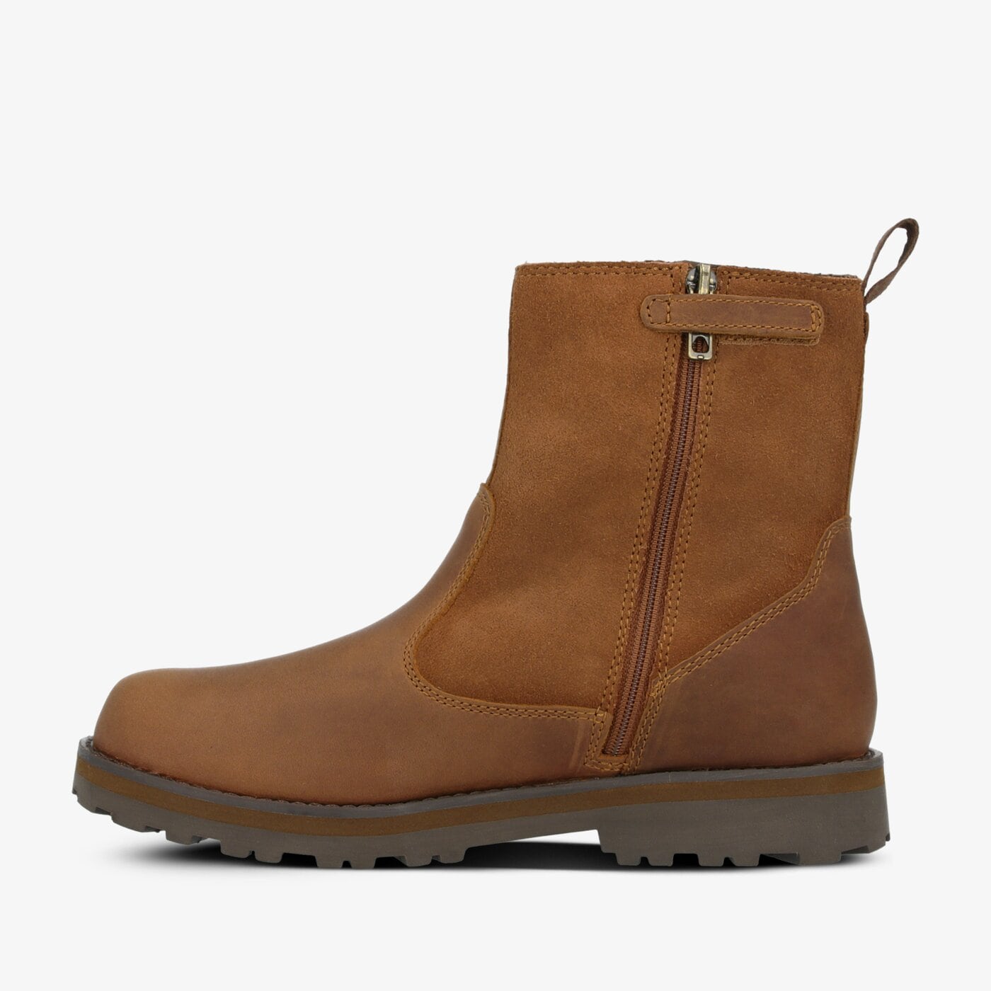 Dziecięce buty za kostkę TIMBERLAND COURMA KID WARM LINEDBOOT tb1a28n53581 kolor brązowy