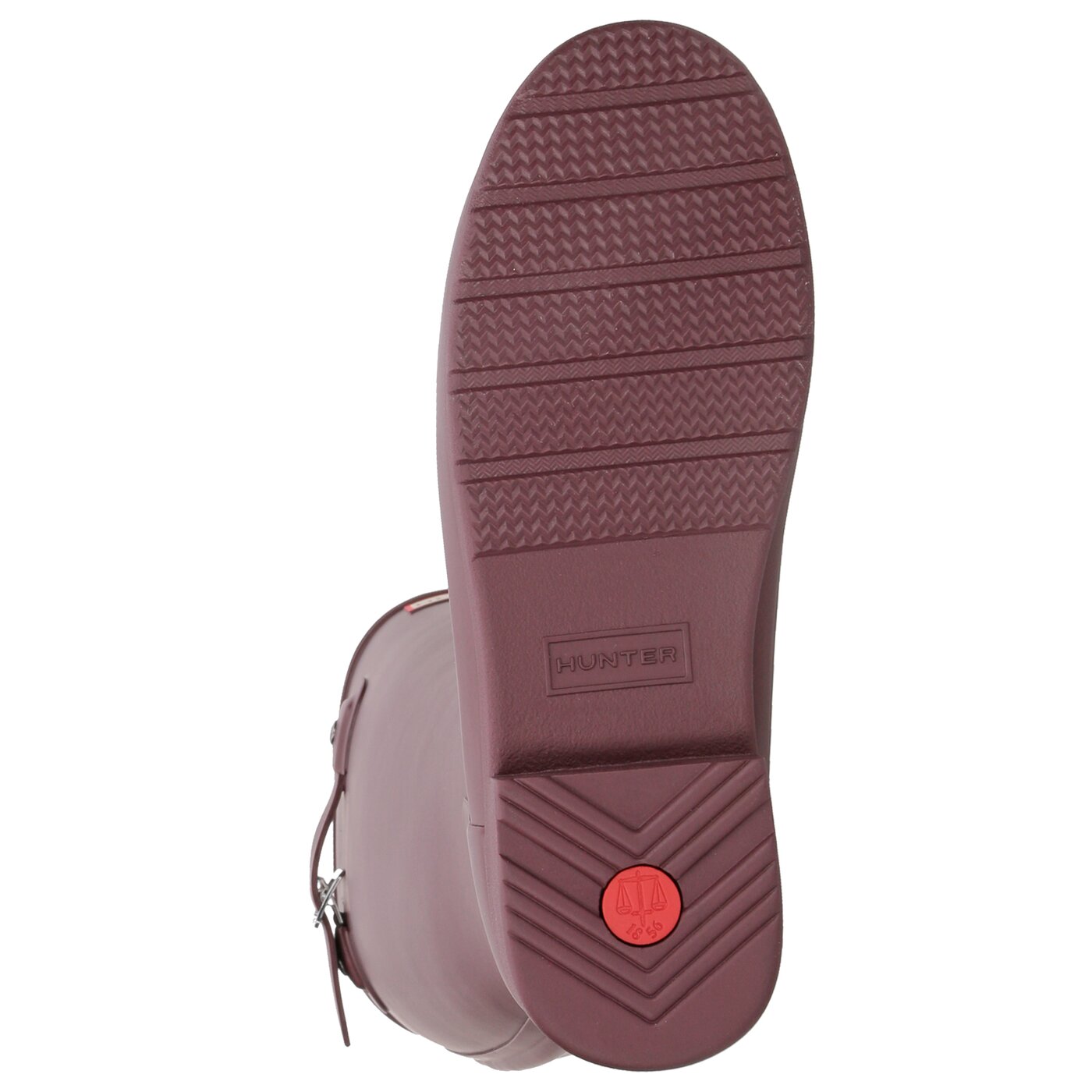 Damskie kalosze (buty gumowe) HUNTER ORIGINAL REFINED wft1071rma-oxd kolor bordowy