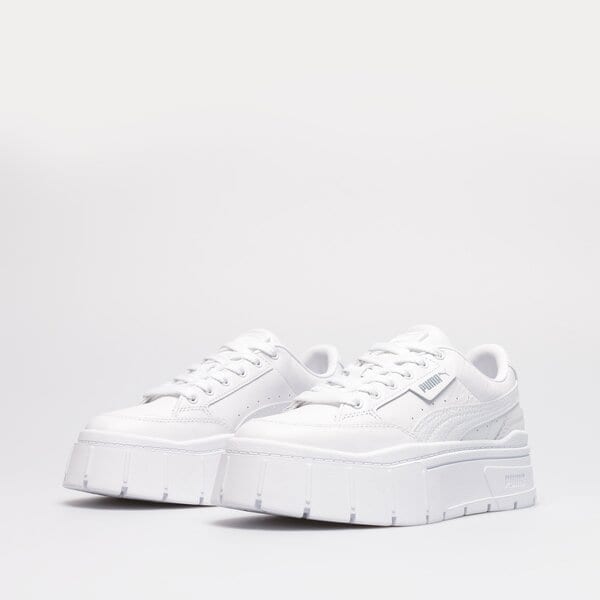Damskie sneakersy (buty) PUMA MAYZE STACK LTHR WNS 38441201 kolor biały